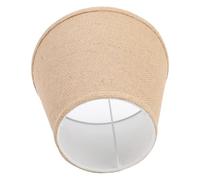 ANGGREK Paralume E27, Paralume per Lampada da Tavolo in Tessuto Artigianale per Soggiorno e Camera da Letto con Delicati Ricami e Luce Calda (Cachi)