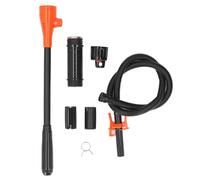 ANGGREK Pompa a Sifone Elettrica, Pompa di Trasferimento Carburante Portatile Alimentata a Batteria con Tubo di Scarico 38,18 Pollici per Benzina Acqua Cherosene Olio Leggero