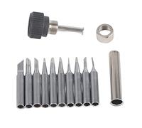 ANGGREK Punte per Saldatura Set da 10 Pezzi, 42 Mm Rame Senza Ossigeno | Rame Senza Ossigeno, Placcatura in Ferro Nichel, Lavoro a Temperatura Inferiore, Stazioni di Rework 936 937 938 969 8586 852D