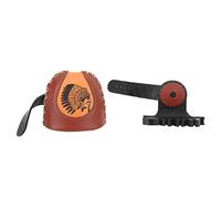 ANGGREK Recurve Fiocco di Prua, di Rilascio Rapido, 4 Frecce Porta Freccia Freccia, Fremi Marrone Vintage Lunga Durata, Materiale Premium Robusto, Fiocchi Caccia in America, Archi Ricurvi,