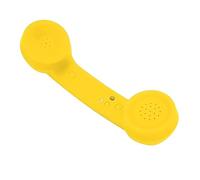 ANGGREK Ricevitore Telefonico, Design retrò, Ricevitore per Telefono Cellulare Wireless, Autonomia di Conversazione di 8 Ore, per gli Utenti Nostalgici (YELLOW)