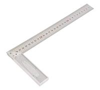 ANGGREK Righello a Forma di L Dritta a 90 Gradi, Sovrano Angolo Retto in Lega di Alluminio con Scale Chiare, Strumento di Misurazione Accurato per la Lavorazione del Legno e Carpenteria (Standard)