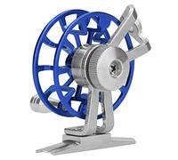 ANGGREK Ruota per la Pesca del Ghiaccio, Attrezzatura da Pesca in Lega di Alluminio Porta a Destra per la a Mosca con una Gestione Regolare, Leggero e Portatile Invernale Che Risparmia il Lavoro