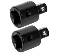 ANGGREK Set di Adattatori per Presa, 2Pz 1/2 a 3/8 Convertitore per Chiave a Cricchetto in Acciaio Ad Alto Contenuto di Carbonio con Rivestimento Anticorrosione per un Uso Liscio e