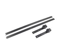 ANGGREK Set di Ferramenta per Porta Scorrevole Moderna da 6,6 Piedi, Kit in Acciaio Al Carbonio con Installazione Semplice e Design Salvaspazio per Casa Rustica o Moderna