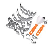 ANGGREK Set di Strumenti per Intagliare la Zucca in Acciaio Inossidabile | Multifunzionale per la Decorazione di Halloween e Lavori di Pasticceria, Costruzione Durevole per Uso Alimentare con