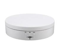 ANGGREK Supporto per il Display Rotante, Materiale ABS Giradischi Motorizzato con 3 velocità e 4 Angoli per Gioielli e Orologi (#1)