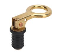 ANGGREK Tappo di Scarico con Maniglia a Scatto, Tappo di Scarico per Barca dal Design in Gomma e Ottone per Yacht e Vasca del Vivo, Installazione Semplice, Tenuta Stagna a Lunga Durata (0,6 Pollici)