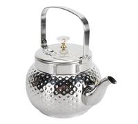 ANGGREK Teiera in Acciaio Inossidabile, Bollitore in Metallo Premium con Filtro Rimovibile per Uso Domestico, Birra Senza Sforzo e Design Elegante per le Riunioni di Famiglia (Punteggiato 1L)