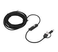 ANGGREK Telecamera di Ispezione HD per Endoscopio Periscopio ABS 3.9mm 720P IP67 6 LED Tipo C per Utenti di Ispezione di Macchinari per Tubi di Motori per Auto PC (cablata Hmm)