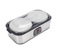 ANGGREK Yogurtiera 2L Controllo Automatico Temperatura Timer 0-48h (Spina | Macchina per Yogurt Elettrica, Vasetti in Vetro Acciaio Inox, 25W, per Uso Domestico e Commerciale, Marmellata e Gelato