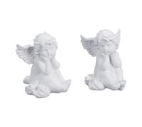 Angioletto decorativo da giardino Angelo funerario Statua commemorativa 10 cm