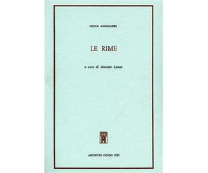 Angiolieri,Cecco. - Le Rime.