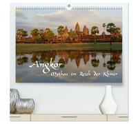 Angkor - Mythos im Reich der Khmer (hochwertiger Premium Wandkalender 2026 DIN A2 quer), Kunstdruck in Hochglanz: Tempelanlagen im Dschungel Kambodschas