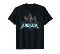Angkor Temple Cambogia Design Khmer Style Graphic Maglietta