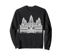Angkor Wat Arte Lineare Tempio Monumento Felpa