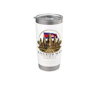 Angkor Wat Cambogia Bicchiere termico in acciaio inox doppia parete