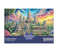 Angkor Wat_ Cambogia Puzzle 1000 Pezzi, Jigsaw Puzzle Impossibile Regali Per Adolescenti E Bambini Home Giochi 38x26cm/1000pcs