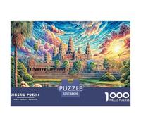 Angkor Wat_ Cambogia Puzzle 1000 Pezzi, Jigsaw Puzzle Per Adolescenti E Bambini, Giochi Stimolanti Per Tutta La Famiglia 38x26cm/1000pcs