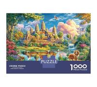 Angkor Wat_ Cambogia Puzzle 1000 Pezzi, Jigsaw Puzzle Per Adulti E Ragazzi Dai 14 Anni in Su, Giochi StimolFormicai Per Tutta La Famiglia 52x38cm/1000pcs