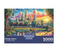 Angkor Wat_ Cambogia Puzzle 1000 Pezzi, Jigsaw Puzzle Per Adulti Puzzle 1000 Pezzi Difficili Per Adulti Home Giochi Puzzle 38x26cm/1000pcs
