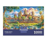 Angkor Wat_ Cambogia Puzzle 1000 Pezzi, Puzzle Impossibile 1000 Pezzi, Gioco Di Sfida Intellettuale 38x26cm/1000pcs