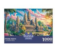 Angkor Wat_ Cambogia Puzzle 1000 Pezzi, Puzzle Impossibile 1000 Pezzi Gioco Di Sfida Intellettuale 38x26cm/1000pcs