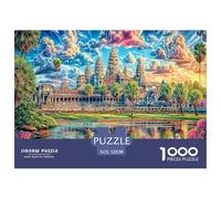 Angkor Wat_ Cambogia Puzzle 1000 Pezzi, Puzzle Impossibile 1000 Pezzi Gioco Di Sfida Intellettuale 52x38cm/1000pcs