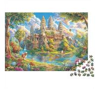 Angkor Wat_ Cambogia Puzzle 1000 Pezzi | Puzzle Per Adulti E Bambini | Per Tutta La Famiglia | Con Una Misura Di 52x38cm/1000pcs