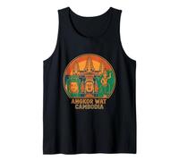 Angkor Wat Cambogia Viaggio Souvenir Landmark Turistico Regalo Canotta