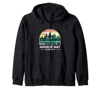 Angkor Wat Viaggi Avventura Souvenir Angkor Wat Cambogia Felpa con Cappuccio