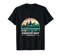 Angkor Wat Viaggi Avventura Souvenir Angkor Wat Cambogia Maglietta
