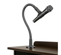 Angksorm TMS-189 - Braccio per microfono da 33 cm, flessibile, a collo d'oca, con base di montaggio, per tavolo, pareti, podio, podcasting, streaming, radio Broadcast Studio, TMS-189
