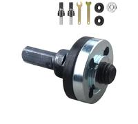 Angle Grinder Adapter for Drill, 10pcs Electric Drill Angle Grinder Connecting Rod Set, with Spanner Cutting Disc, for Cutting Disc and Polish Sponge (Black)