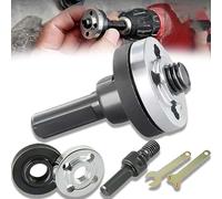Angle Grinder Adapter for Drill, Conversion Angle Grinding Adapter Connecting Rod Kit for Electric Drill, Angle Grinder Drills Attachment with Spanner and Storage Bag for Polish (1pcs)
