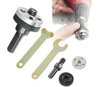 Angle Grinder Connector Set,Conversion Angle Grinding Adapter Connecting Rod Kit for Electric Drill,10mm Shafts Converter Adapter Attachment for Polishing,Cutting,Removing Rust (A)
