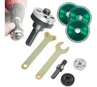 Angle Grinder Connector Set,Conversion Angle Grinding Adapter Connecting Rod Kit for Electric Drill,10mm Shafts Converter Adapter Attachment for Polishing,Cutting,Removing Rust (B)