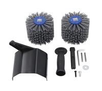 Angle Grinder Conversion Kit | Double Insulation & High - Powered Motor for Buffing / Polishing | Standard Shaft for Stainless Steel / Wood / Metal | 80 Grit Fiber & Emery Wheels