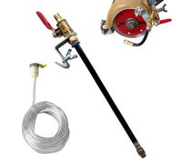Angle Grinder Dust Shroud Sprayer - Aluminum Brass PVC Water Spray | Attachment With Universal Connector And 5m Hose | Wet Cutting Cooling System For Tile Marble Concrete Stone