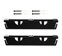 Angle Grinder Holder Wall Mount Bracket, 2-Slot Rack with Cord Hooks for Electric Tools, Power Tool Organizer for Garage Workshop Storage, Workbench Wall Side Mount 40x6.6x6.9cm