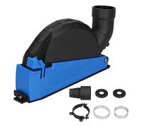 Angle Grinder Particle Shroud Cover for 100/125 5 inch | Metal Clip Design & Vacuum Adapter for Low - Particle Cutting/Polishing/Grinding | 0-30mm Adjustable Depth, 39 /