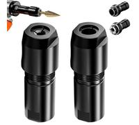 Angle Grinder to Die Grinder Adapter 2 pezzi Set 6 mm & 3 mm Mandrel Conversion Kit Kit 5/8-11 Thread Rotary Tool Attachment for Grinding, Polishing, Wood Carving