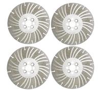 Angle Grinding Wheel - Electroplated Diamond 4½" / 5" / 6" Plus Series,Dual-Grit Turbo Thread Disc,High-Strength Alloy Blade for Metal, Stone,Concrete,Tile Cutting & Grinding (4"+4 ½ "+5"+6",2SET)