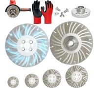 Angle Grinding Wheel - Electroplated Diamond 4 ½" Plus+, Multitool High Strength Electroplated Diamond Grinding Wheel for Metal, Steel, Concrete, Tile, Cutting &polishing, Wet/Dry Use (6” plus+)