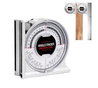 Angle Measuring Tool - Magnetic Woodworking Angle Locator | Accurate Inclinometer Gauge Incline Finding Construction Engineering Home Improvement Carpentry Projects For Precision Work, 3.74x1.18x3