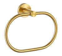 Angle Simple Anello portasciugamani in ottone dorato, SUS 304 in acciaio inox girevole porta asciugamani per bagno montaggio a parete