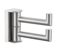 Angle Simple Gancio doppio girevole per asciugamani, gancio per accappatoio in acciaio inossidabile 304 in nichel spazzolato