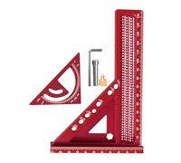 Angle Square, Carpenter Ruler, 7.87x5.51x0.79 inches Portable Precision Measuring Tool for Accurate Marking in Woodworking, Drafting, Engineering, Carpentry, and Construction Projects