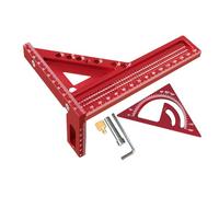 Angle Square, Carpenter Ruler, Portable, Aluminum Alloy Material, Fast, Accurate, Precision Marking Multi-Angle Square for Drafting, Woodworking, Engineering, Carpentry, 20x14x2cm