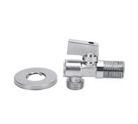 Angle Stop Valve Brass 1/4 Quarter Turn G1/2in Inlet G1/2in Outlet Water Shut Off for Water Sink Bathroom Toilet Kitchen Faucet